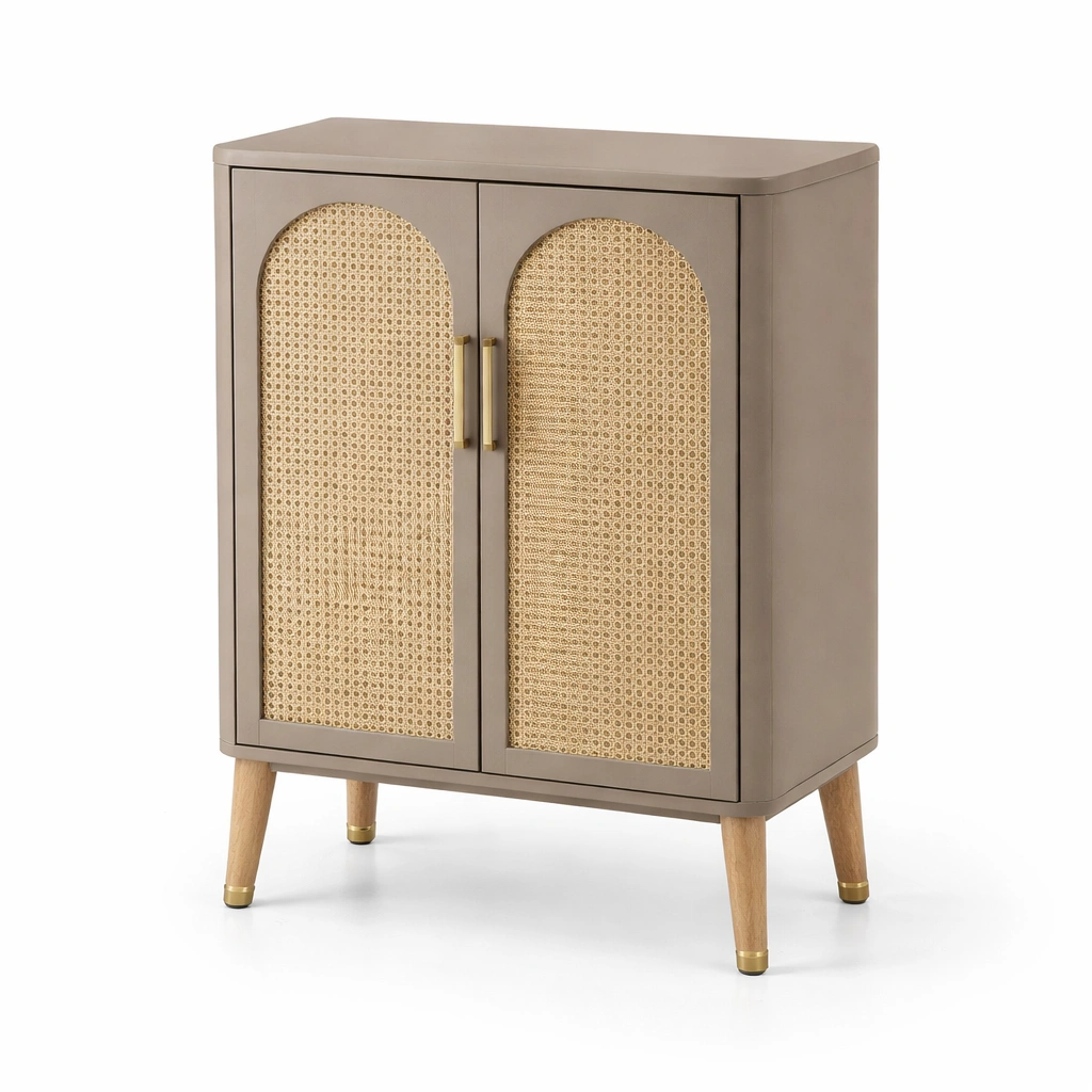 Schrank Holz Braun Zwei Tueren-qerlivo