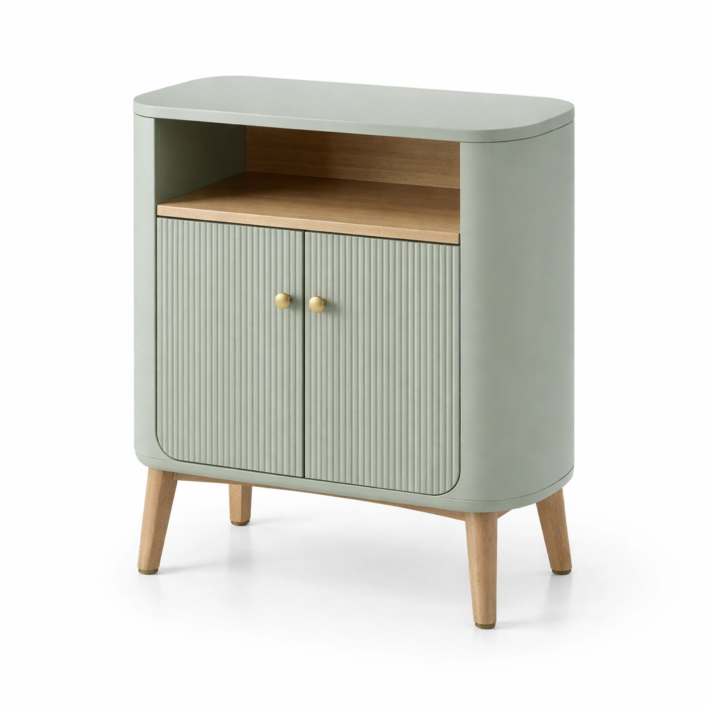 Regal Holz Natur Rund Modern-qerlivo