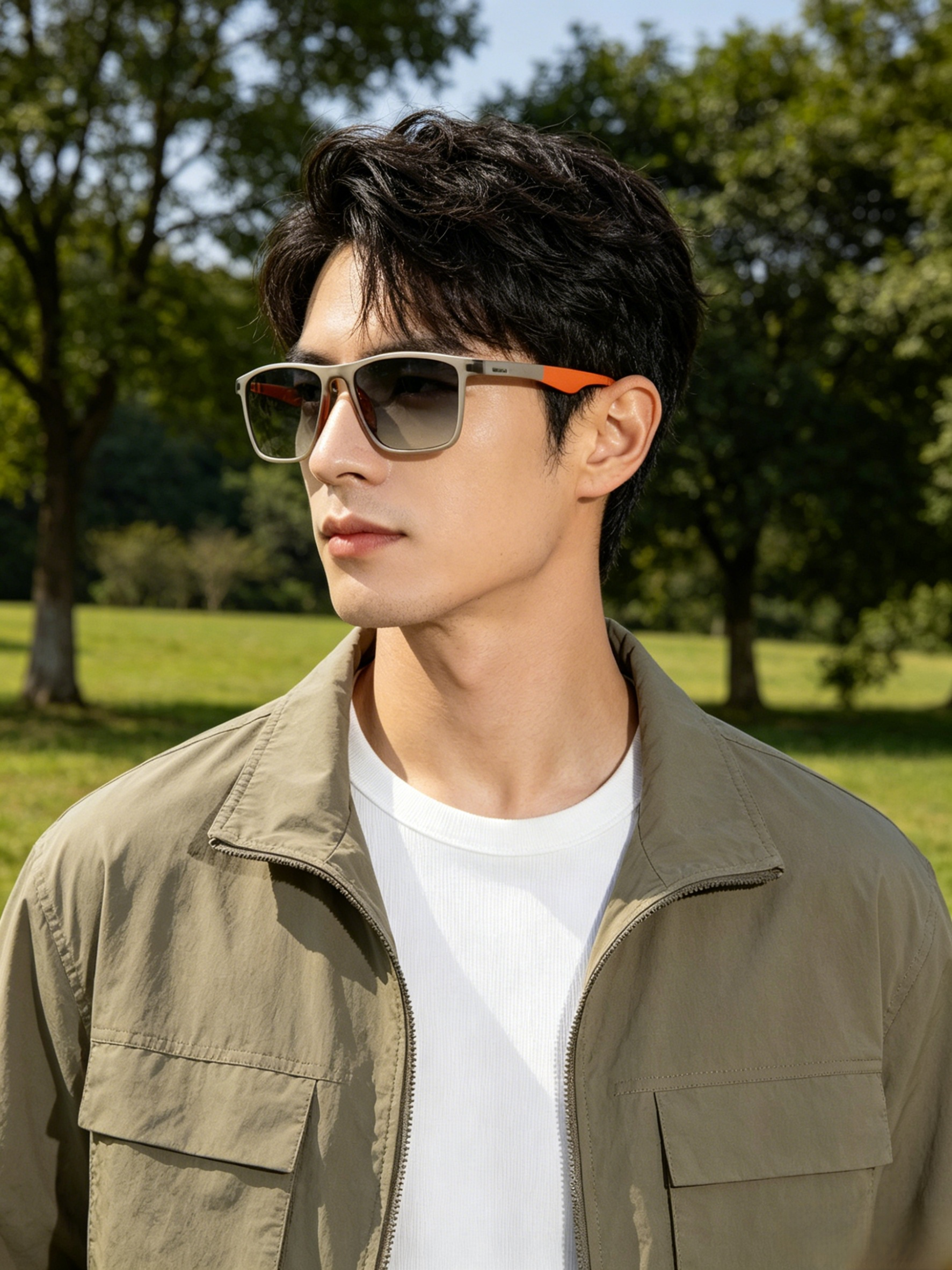Sportliche 2-in-1 selbsttönende Lesebrille mit UV-Schutz.