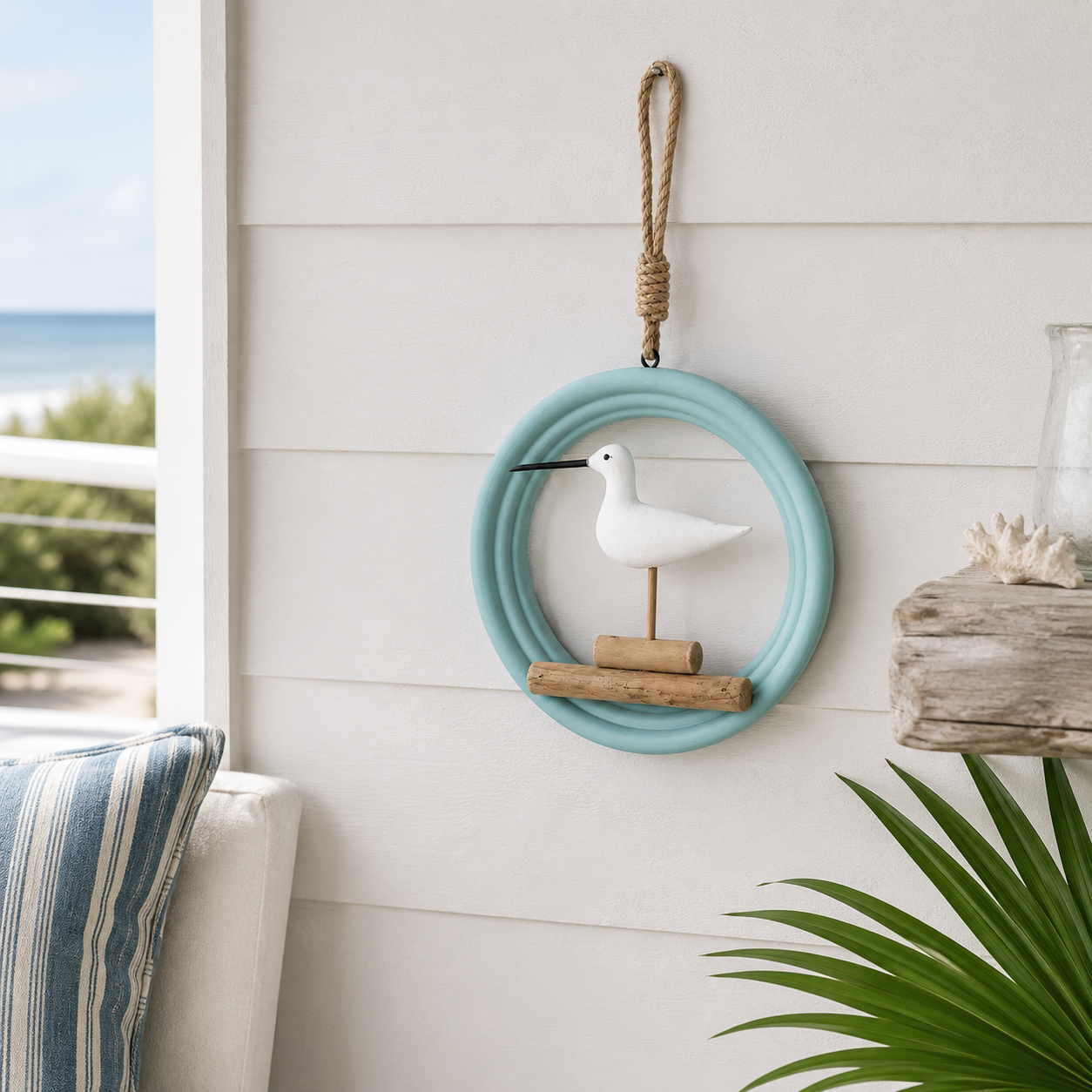 Lighted Seabird Wall Decor