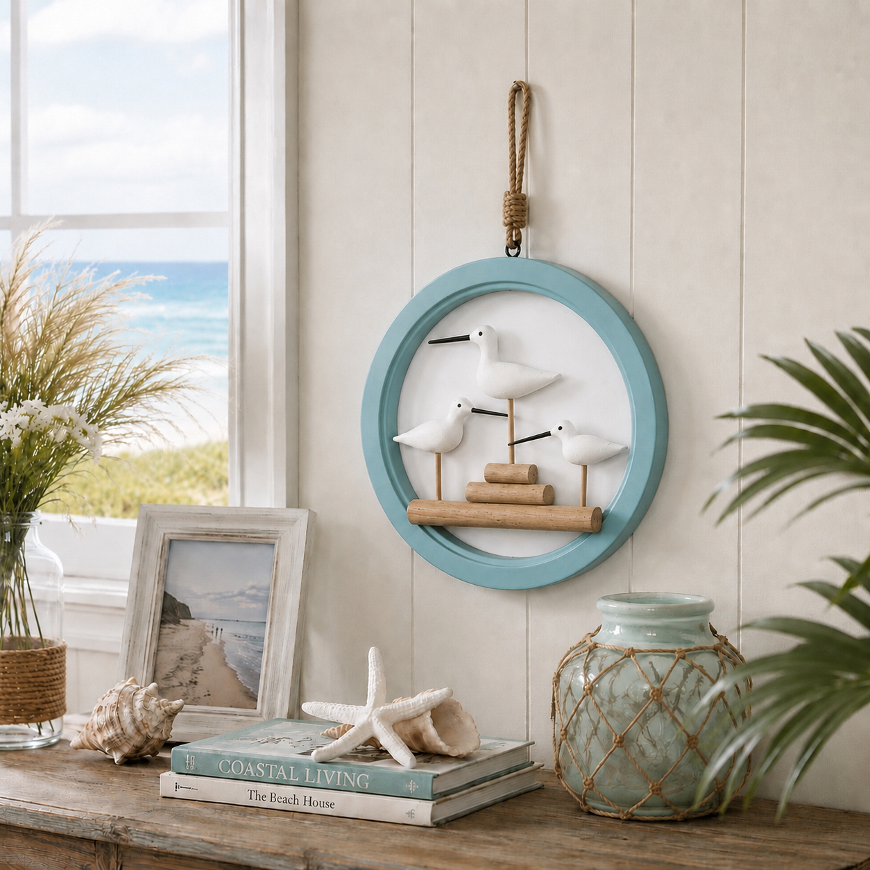 Lighted Seabird Wall Decor