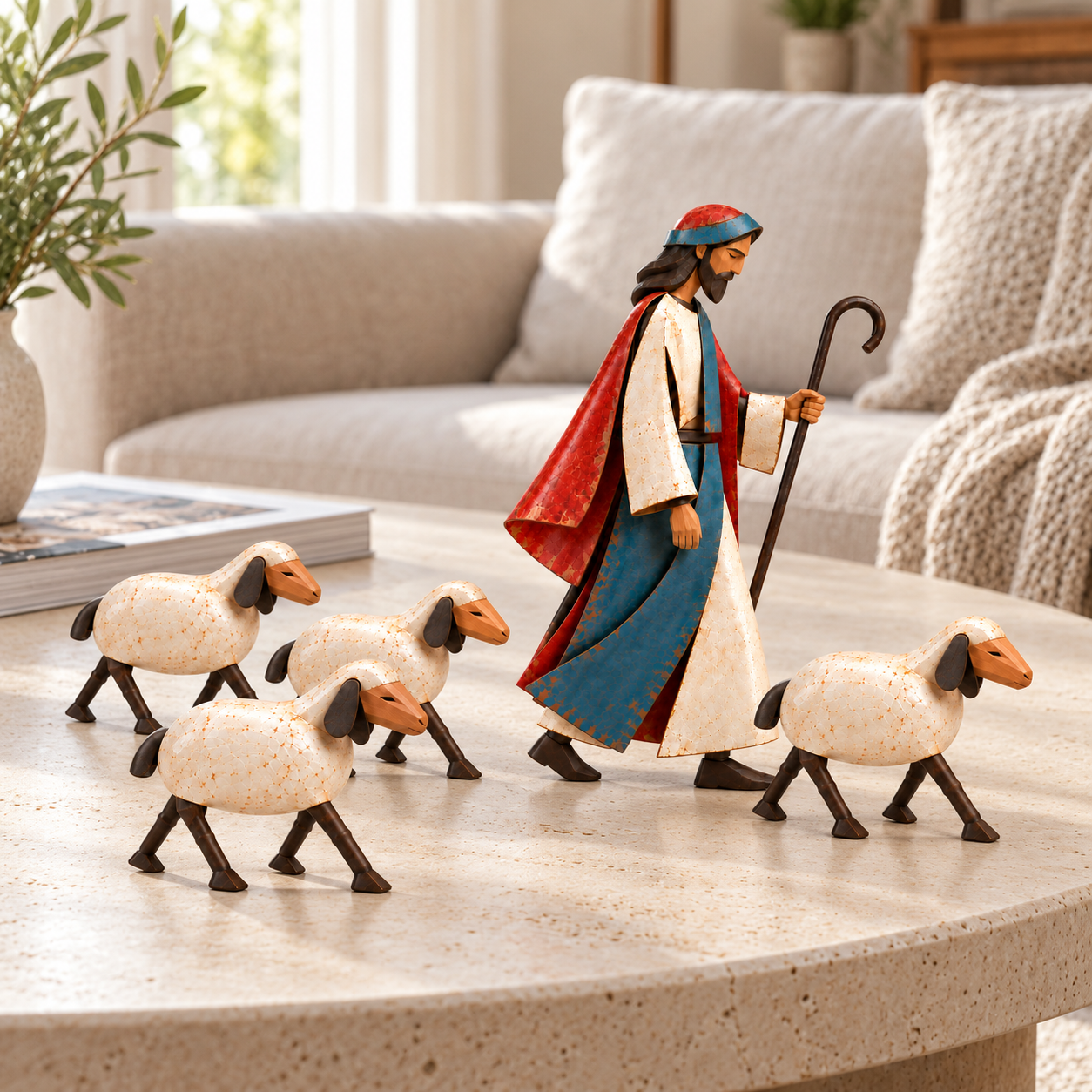 The Good Shepherd & Sheep Decor