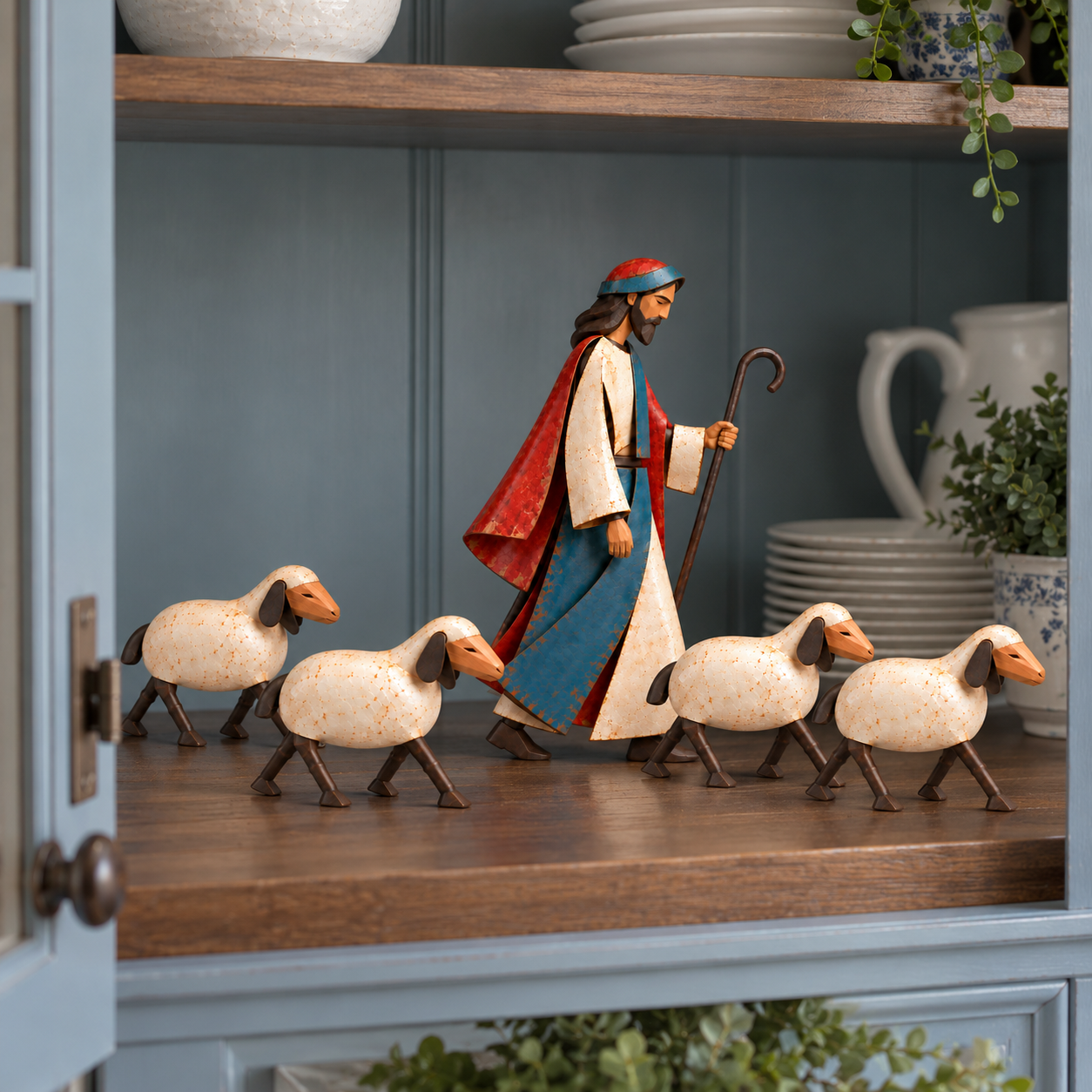 The Good Shepherd & Sheep Decor