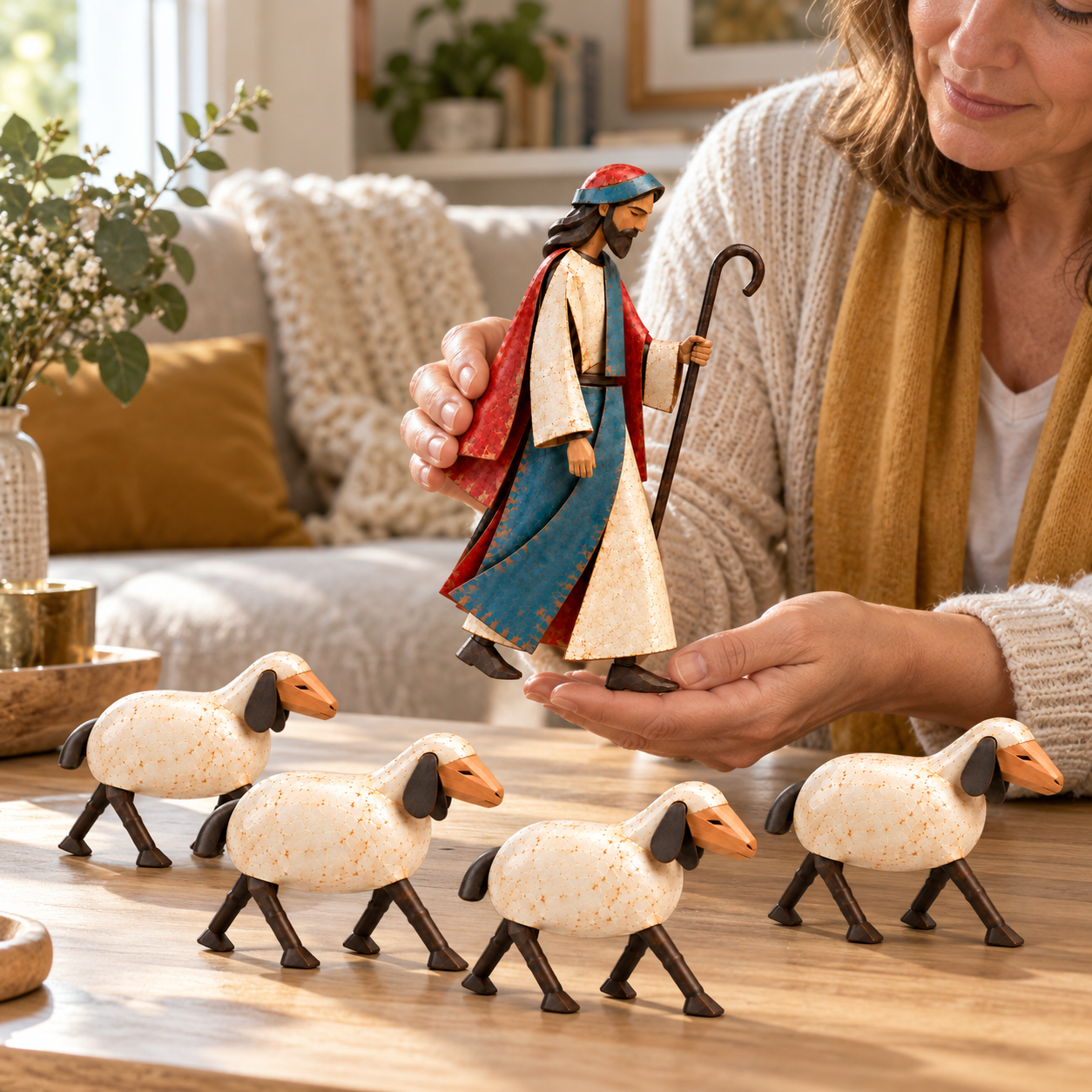 The Good Shepherd & Sheep Decor