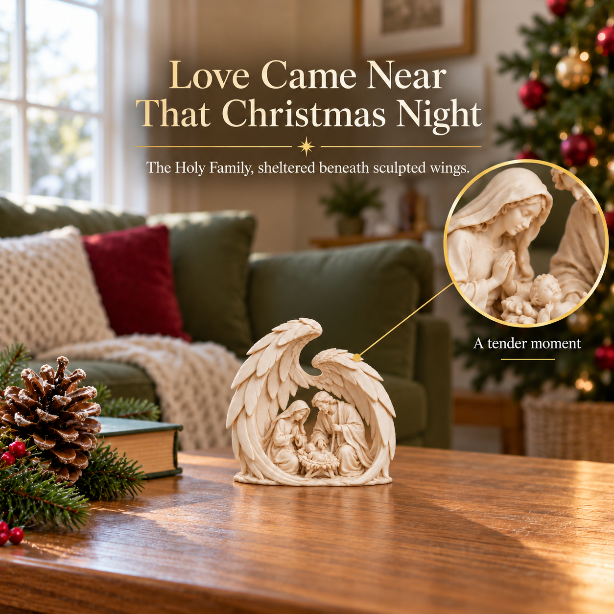 Sheltering Wings Lighted Nativity