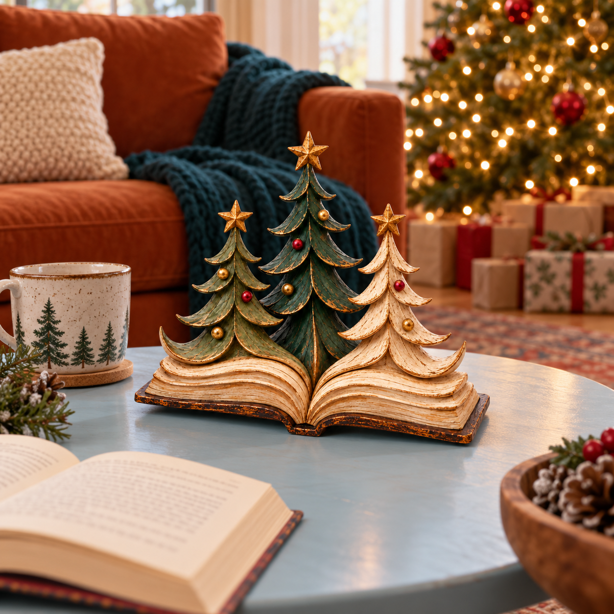 Christmas Storybook Trees Figurine