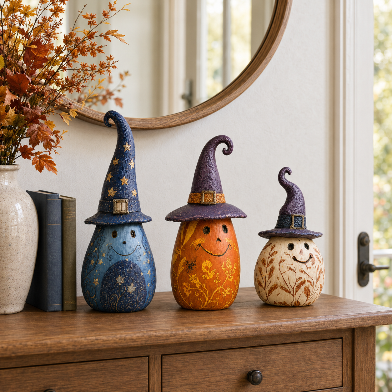 Enchanted Witch Pumpkin Decor