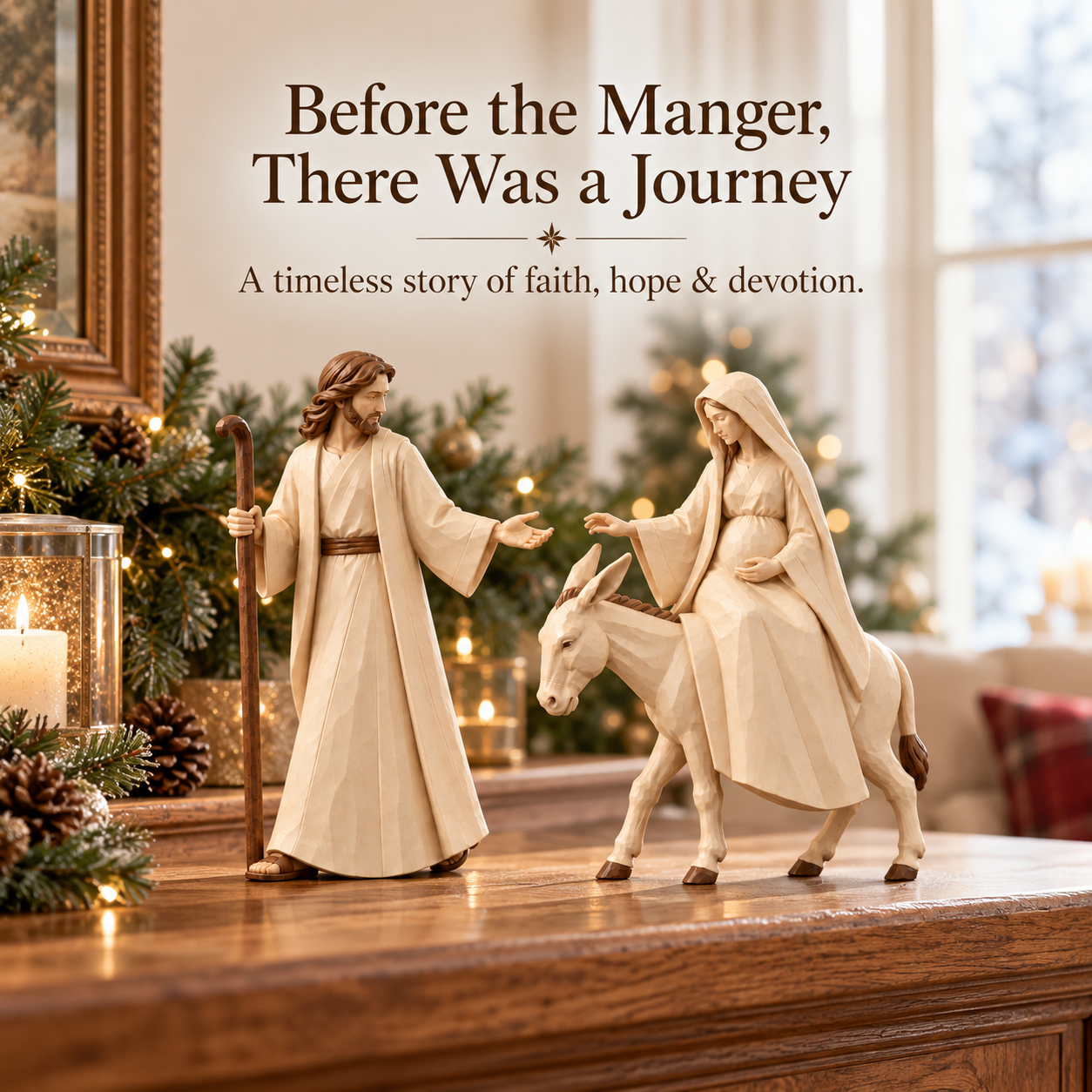 Journey to Bethlehem Nativity Figurine Set