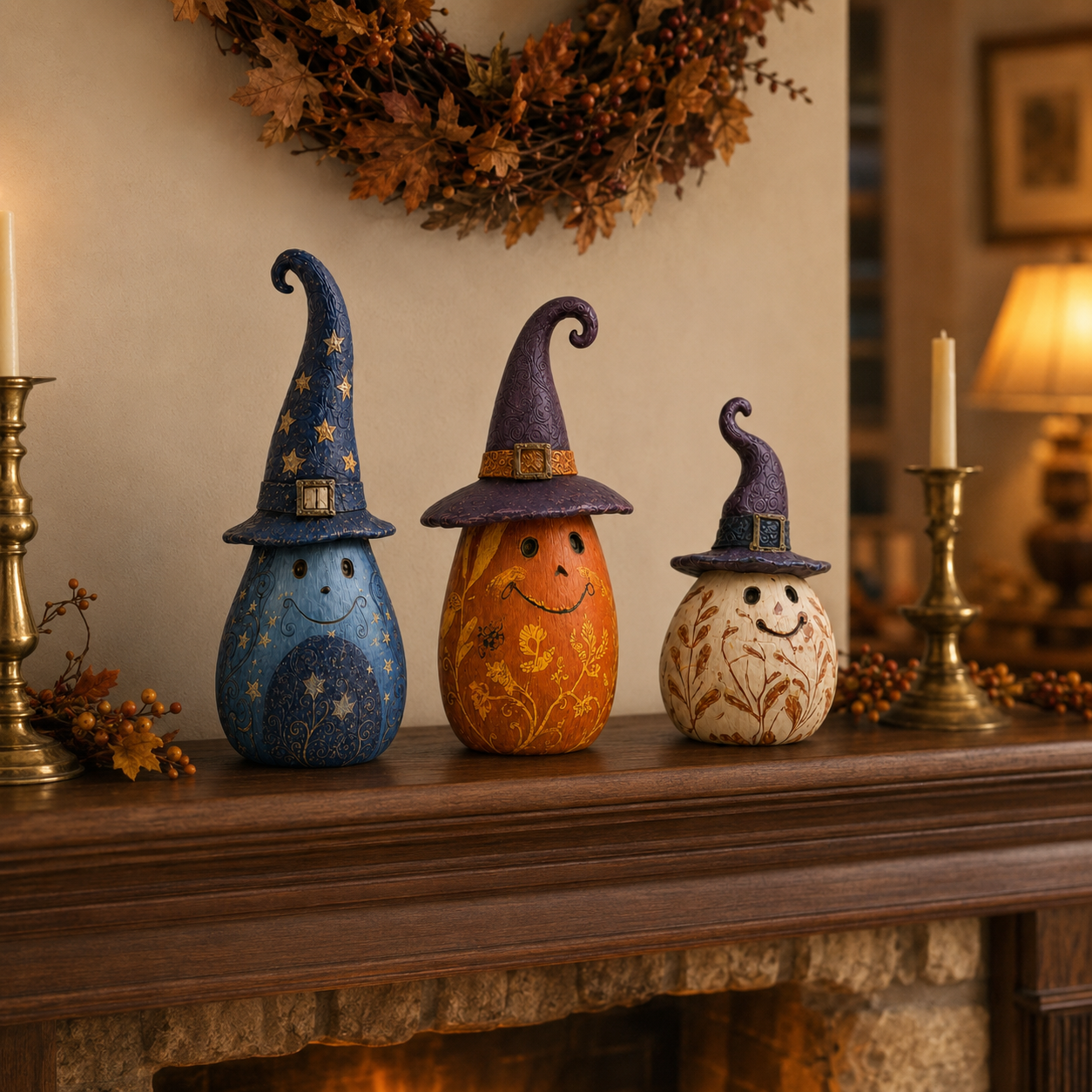 Enchanted Witch Pumpkin Decor