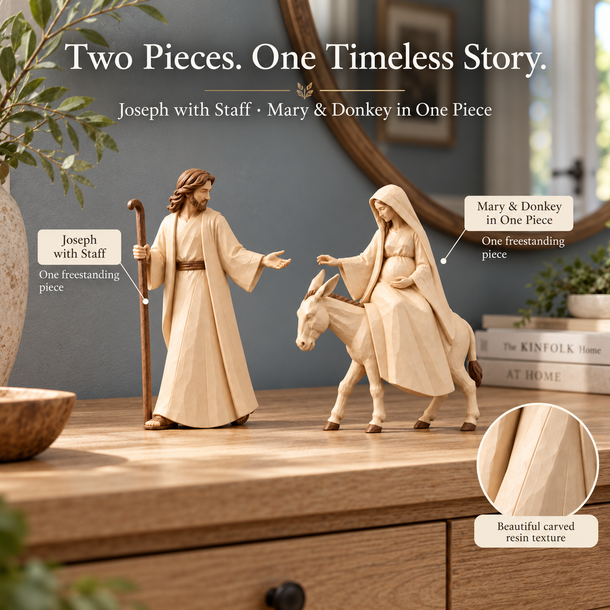 Journey to Bethlehem Nativity Figurine Set