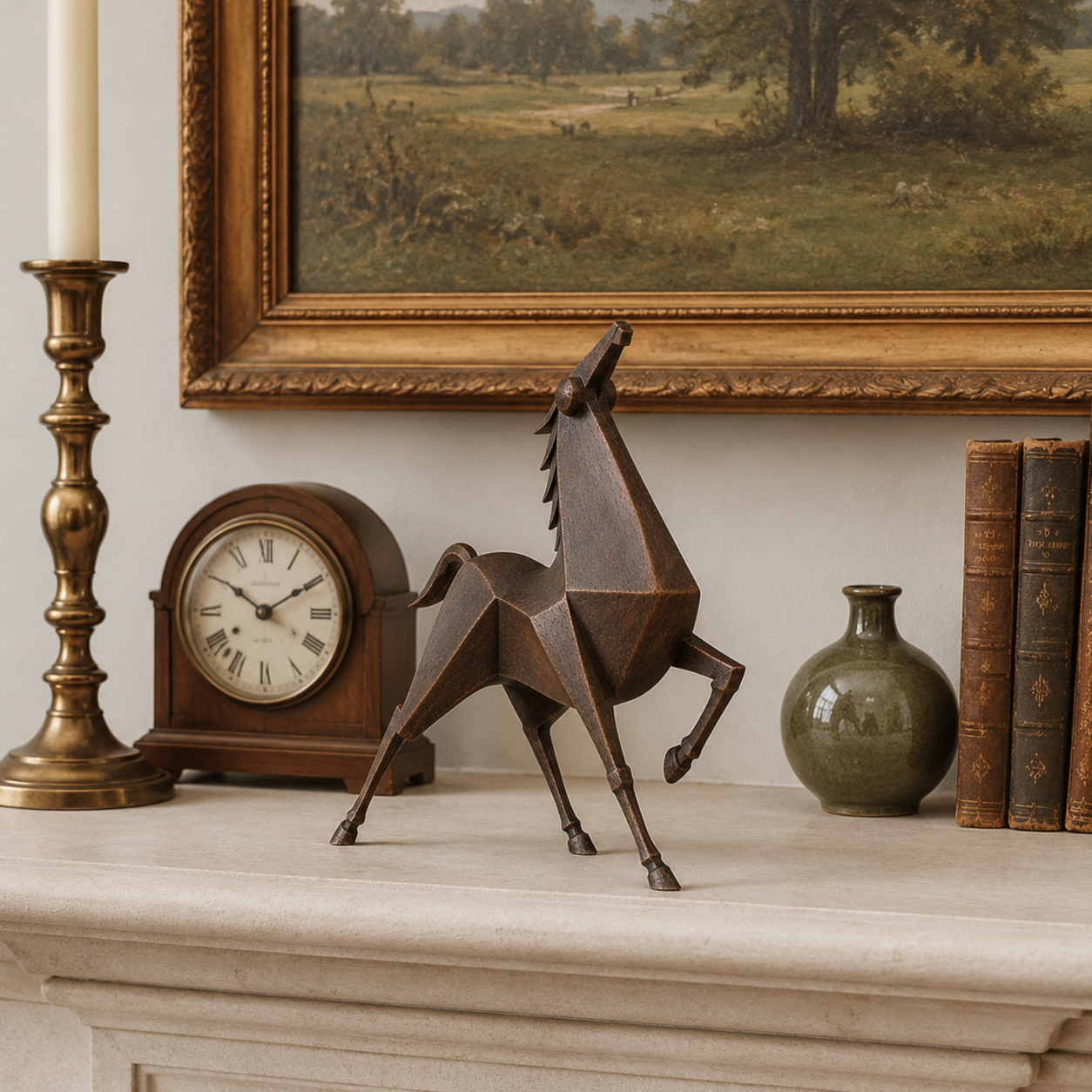 Forward Spirit Vintage Sculptural Horse Figurine
