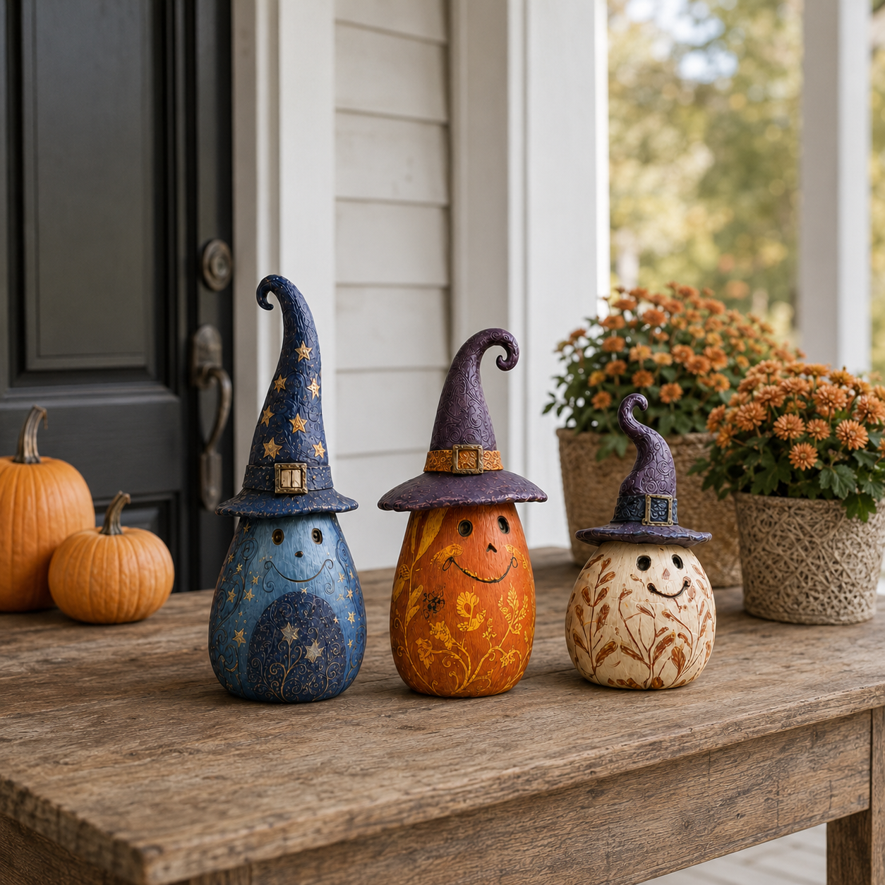 Enchanted Witch Pumpkin Decor