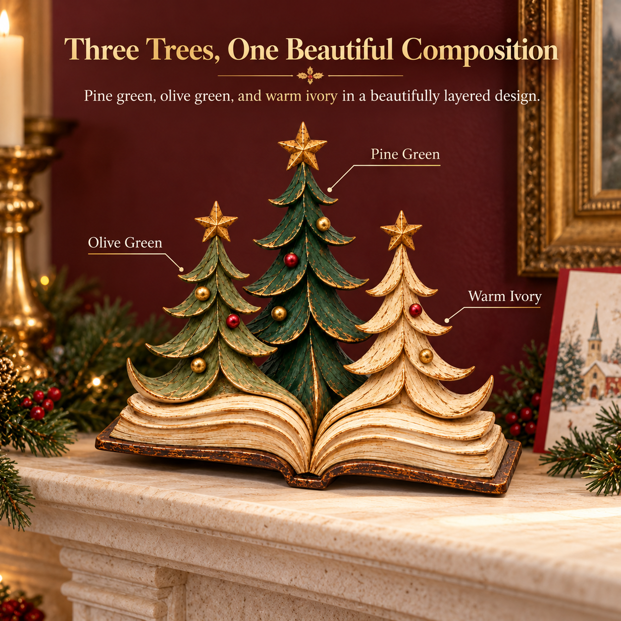 Christmas Storybook Trees Figurine