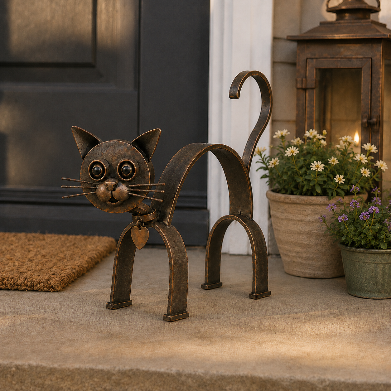 Curious Garden Cat