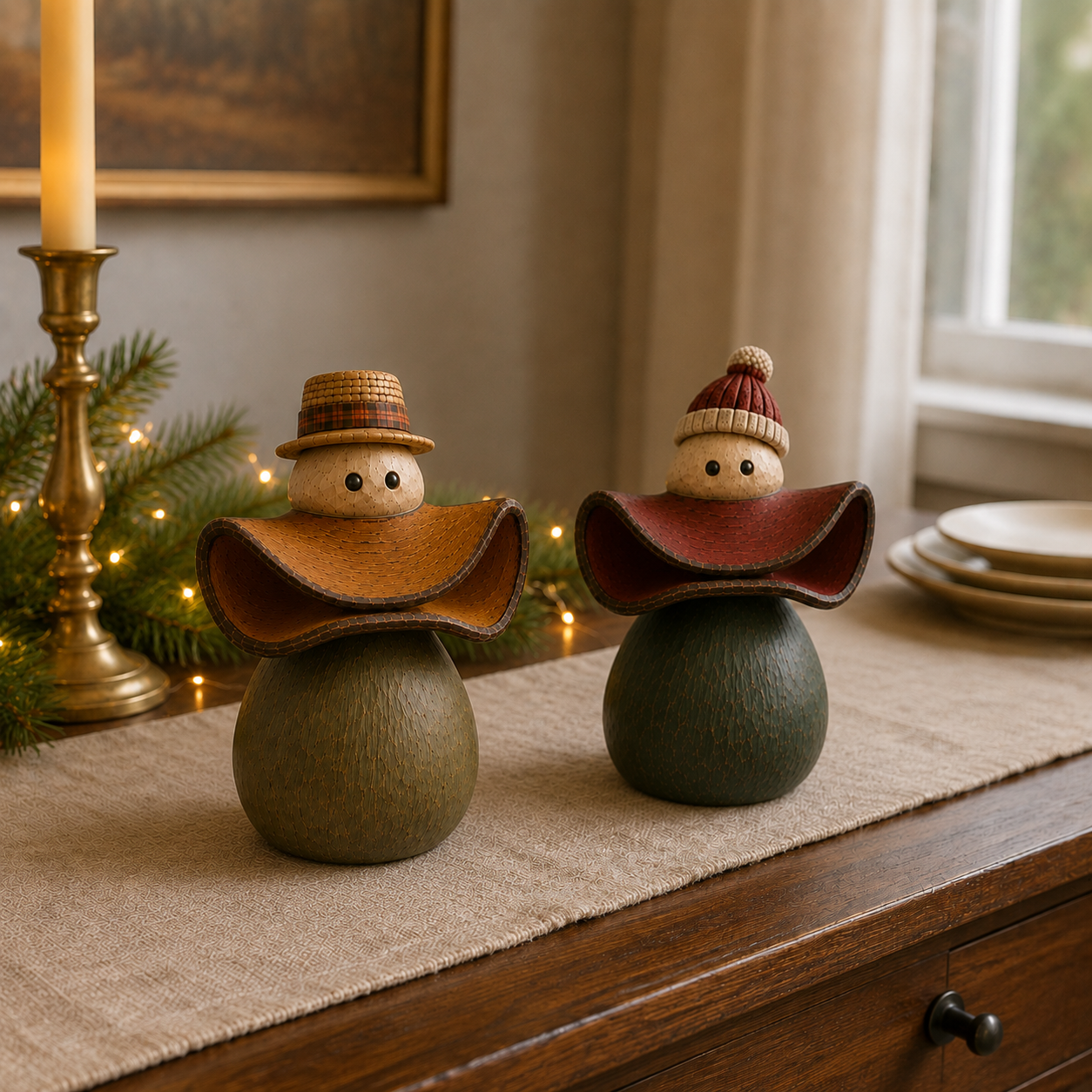 Whimsical Big-Mouth Seasonal Bird Figurine