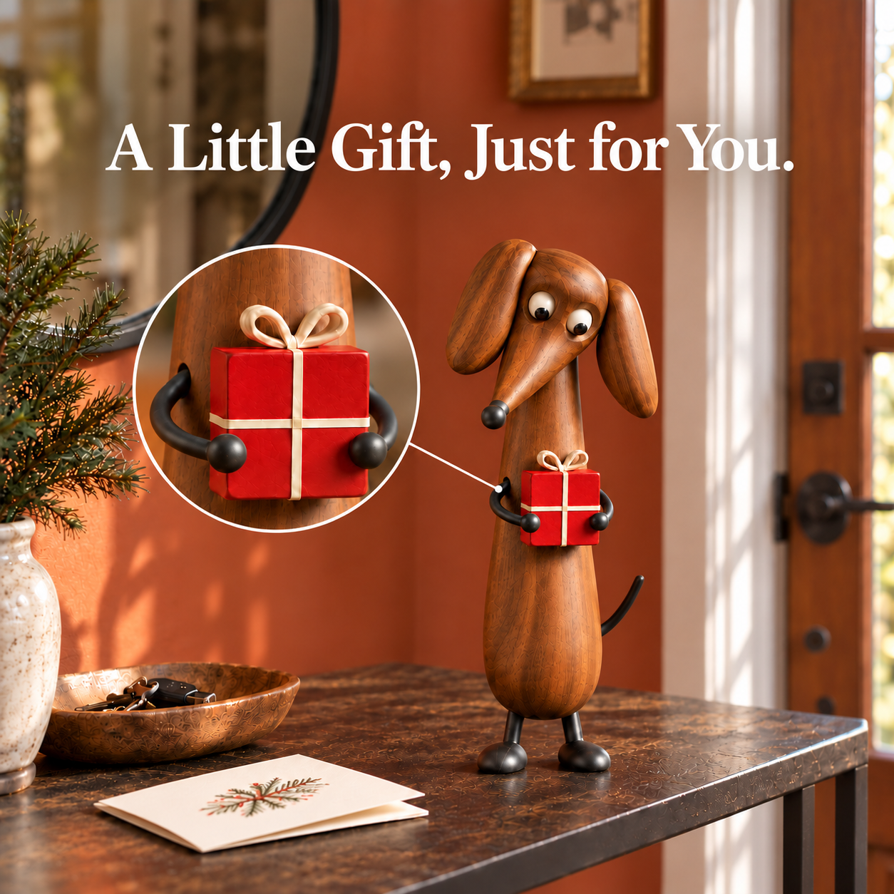 A Gift for You Dachshund Figurine