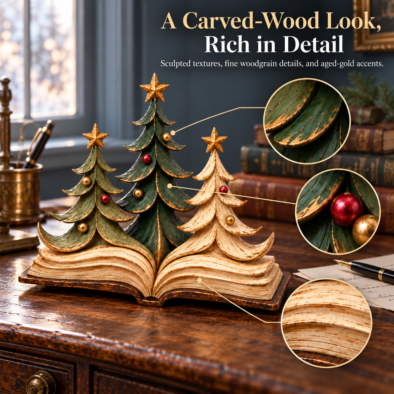 Christmas Storybook Trees Figurine
