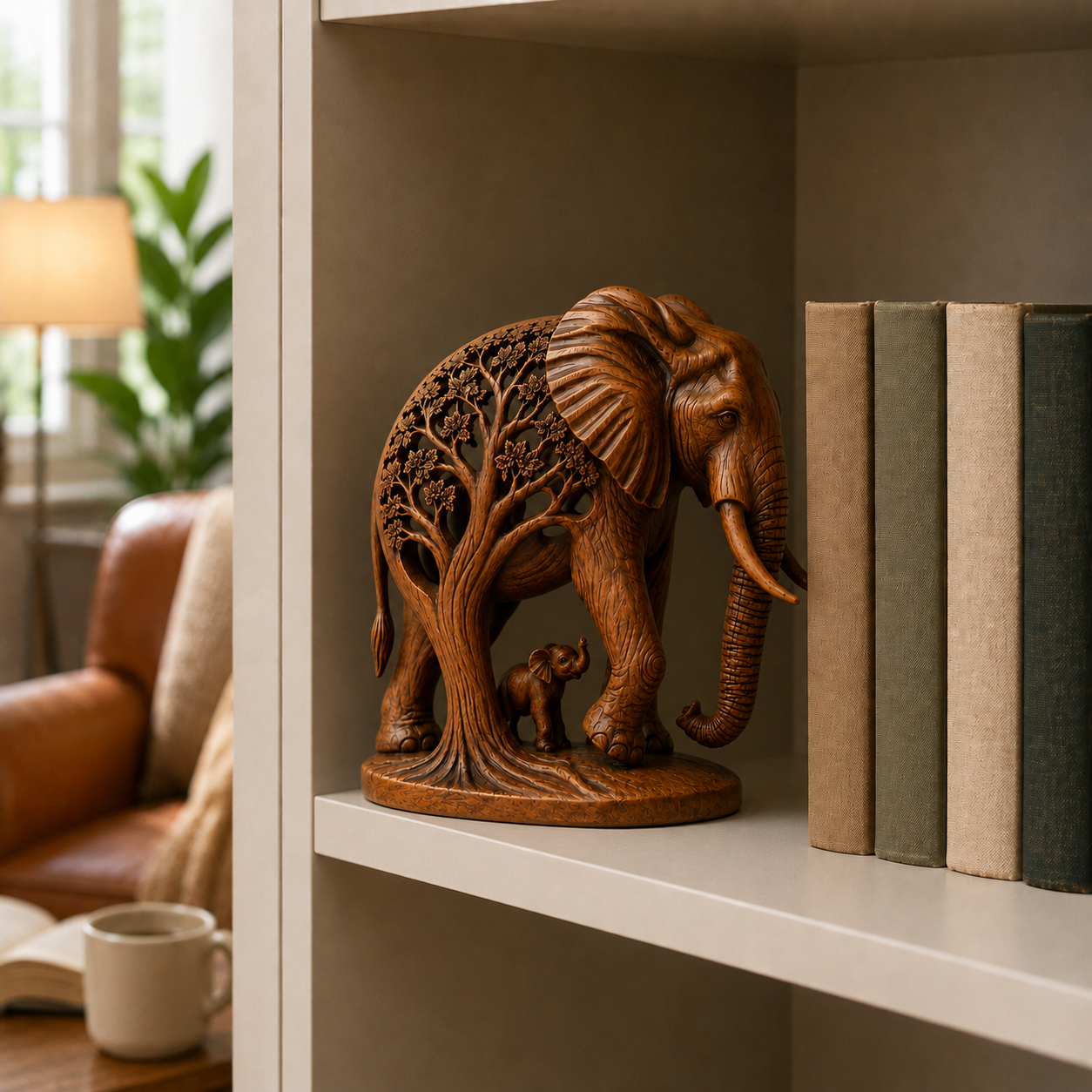 Elephant Family Tree Sculpture