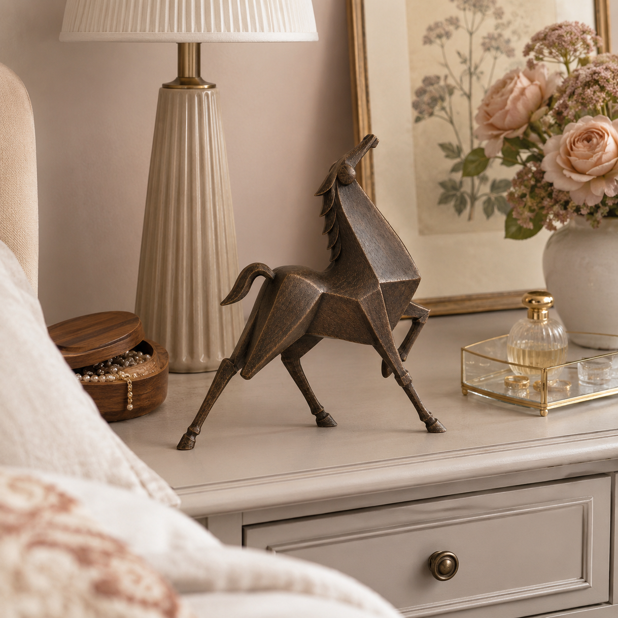 Forward Spirit Vintage Sculptural Horse Figurine