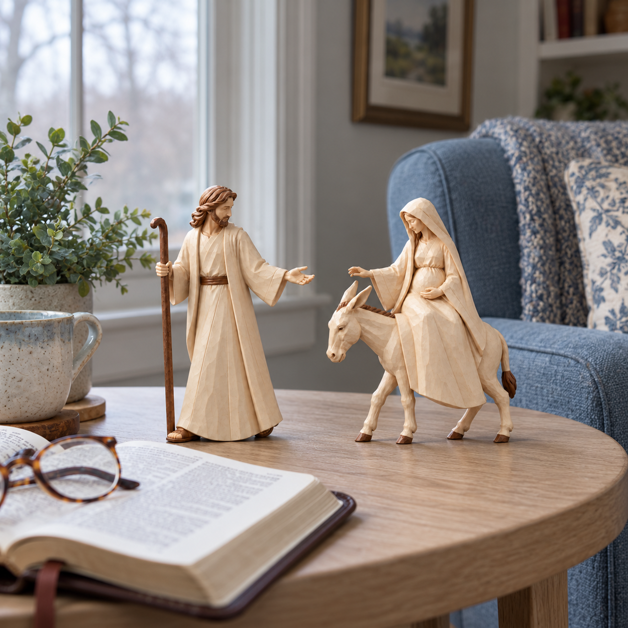 Journey to Bethlehem Nativity Figurine Set
