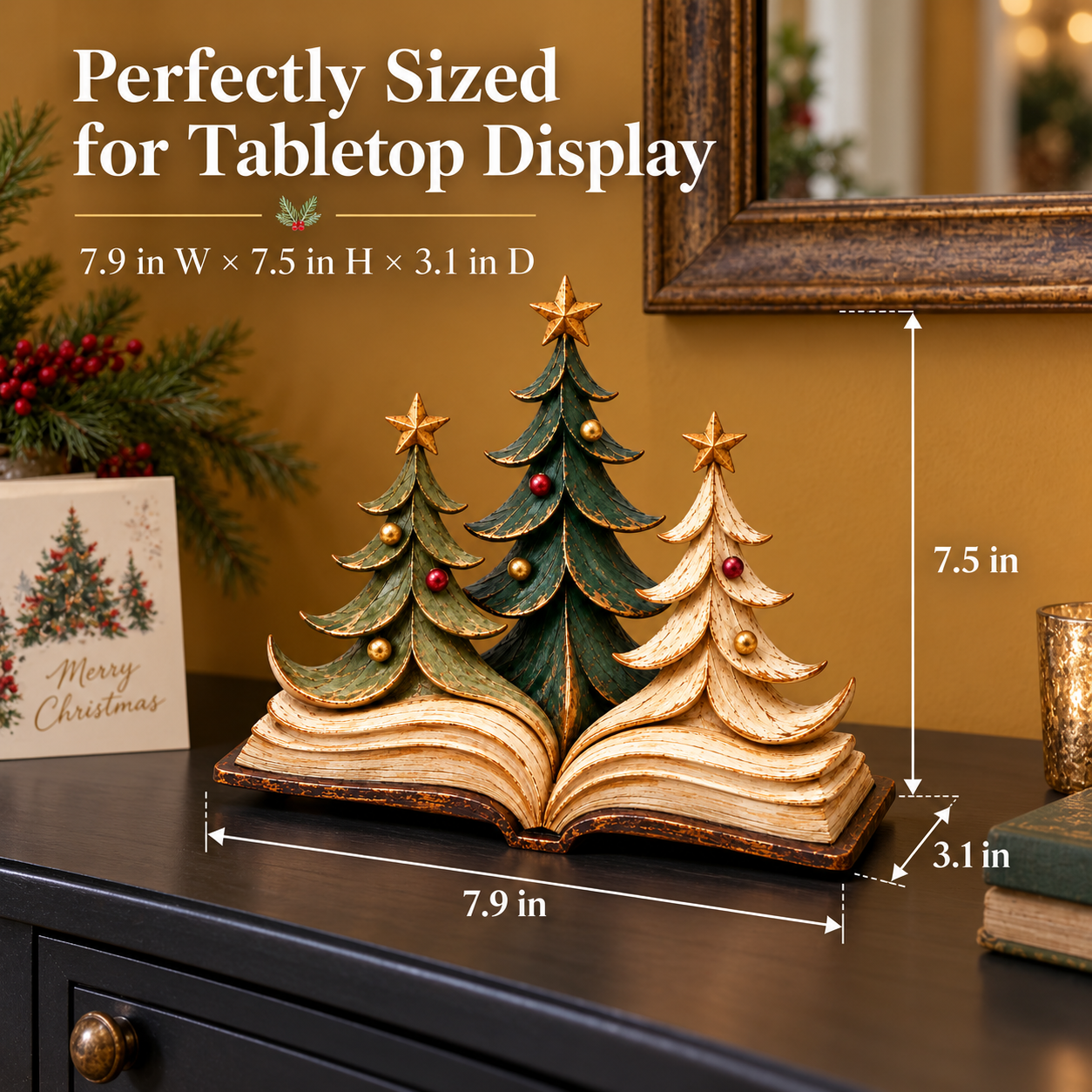 Christmas Storybook Trees Figurine