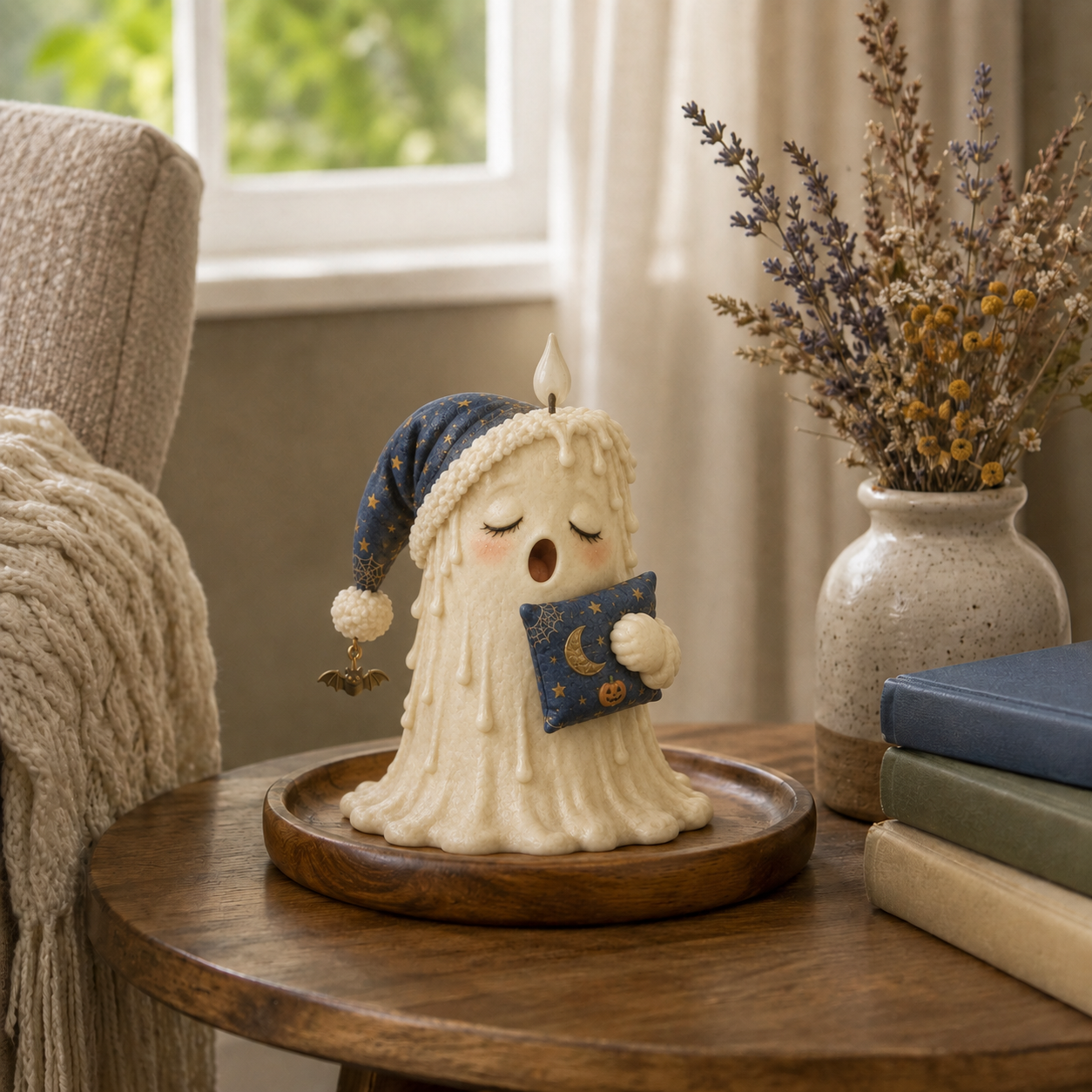Sleepy Spell Flameless Ghost Candle Light