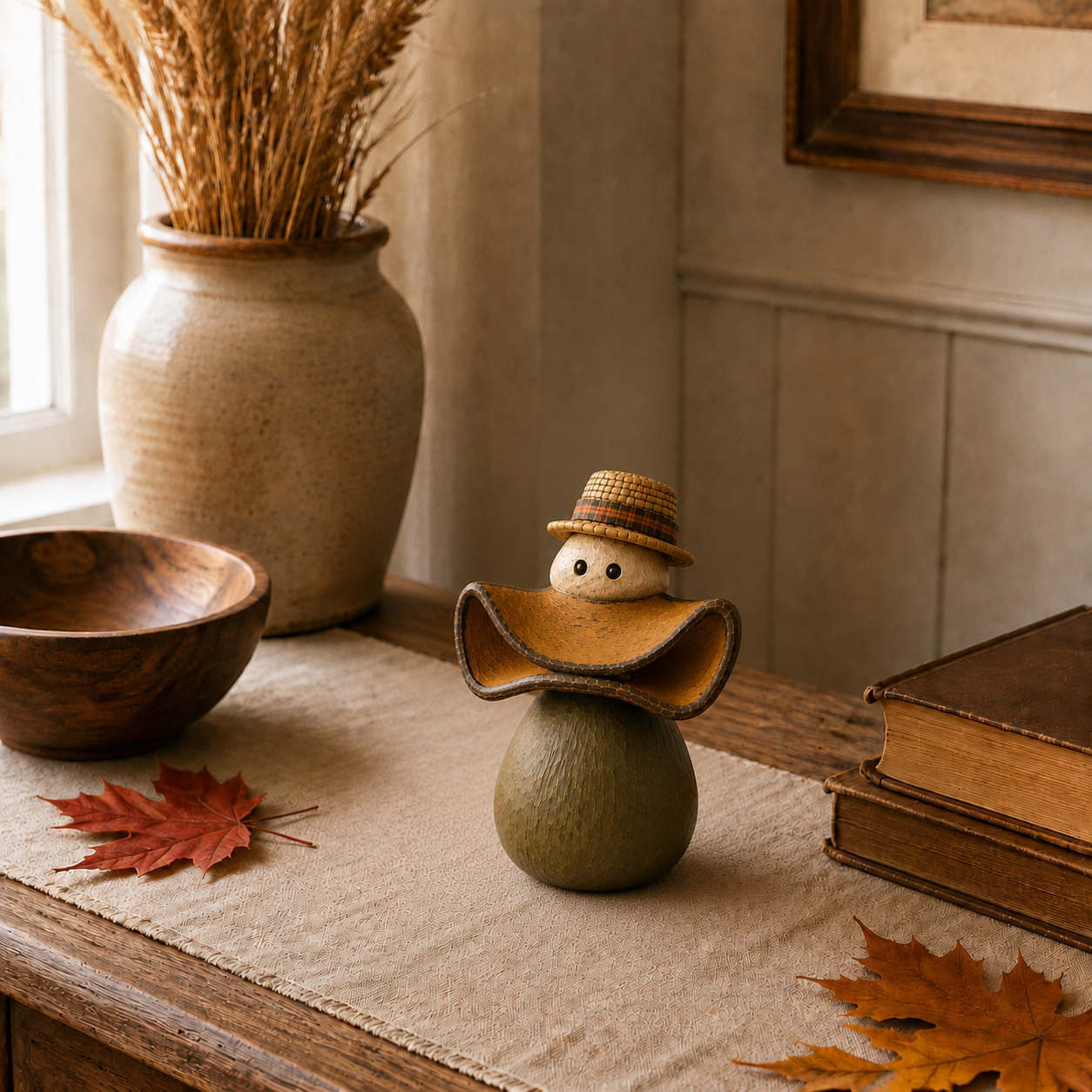Whimsical Big-Mouth Seasonal Bird Figurine