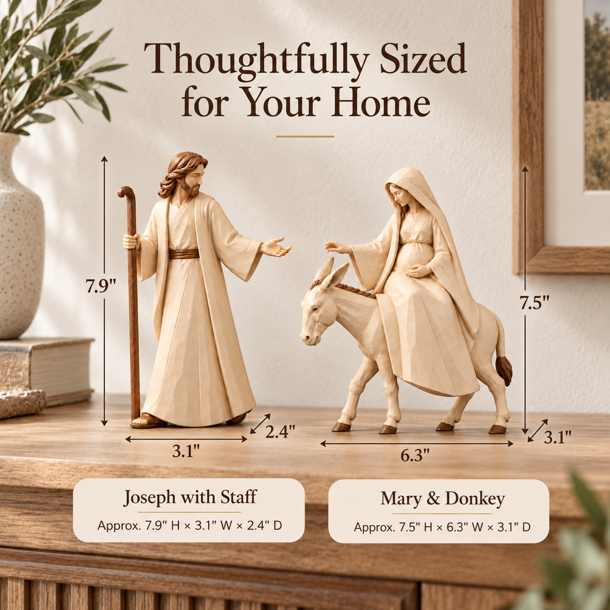 Journey to Bethlehem Nativity Figurine Set