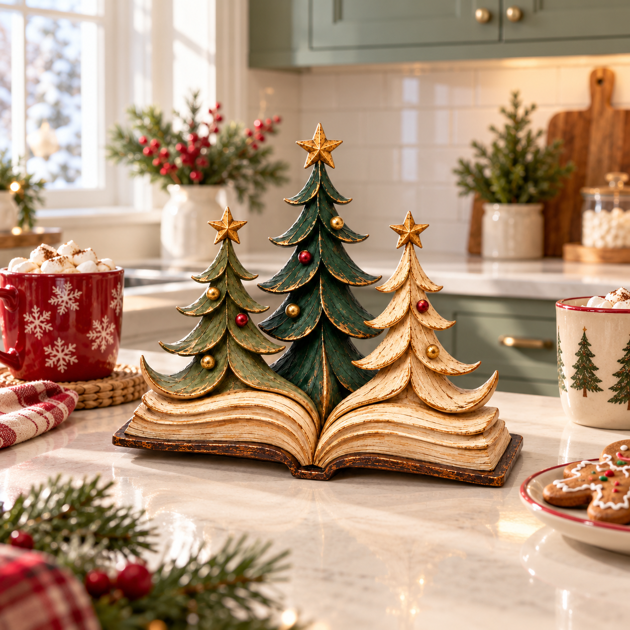 Christmas Storybook Trees Figurine