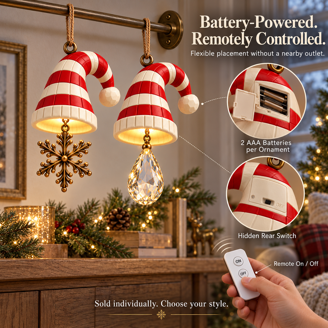 Storybook Christmas Hat Ornament