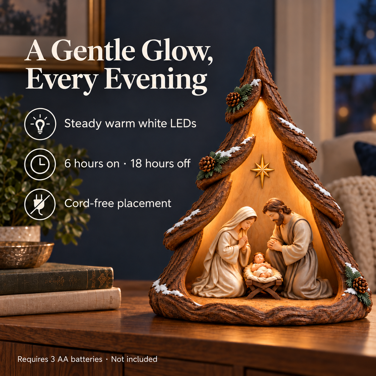 Holy Family Lighted Tree