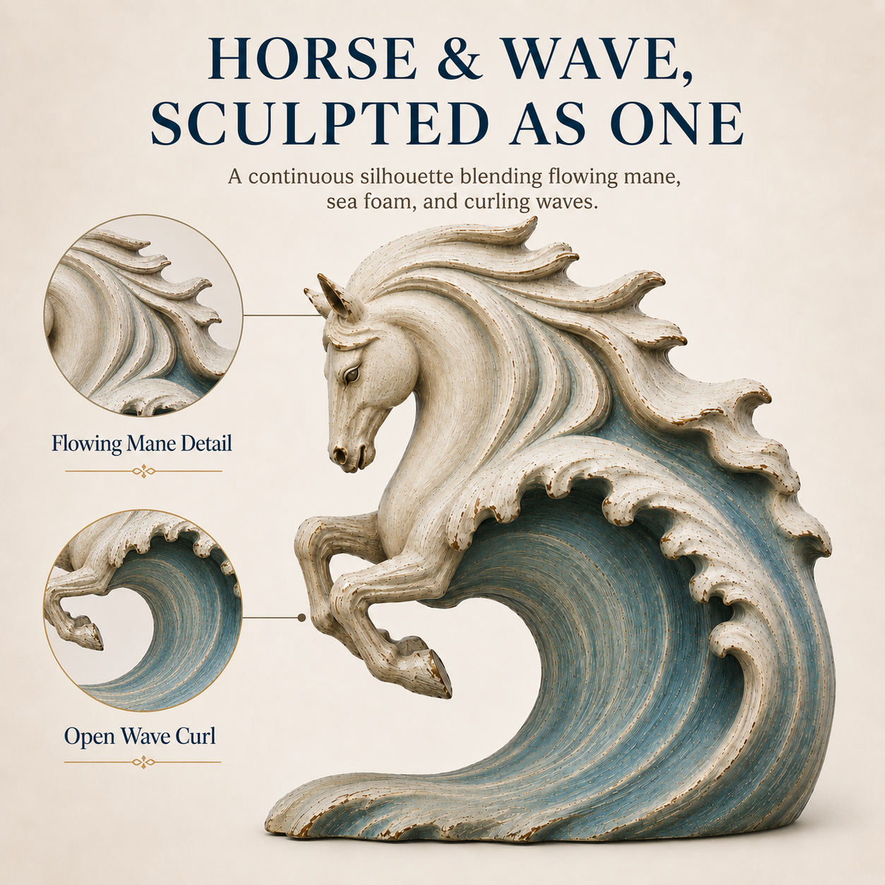 Tides of Freedom Horse Sculpture