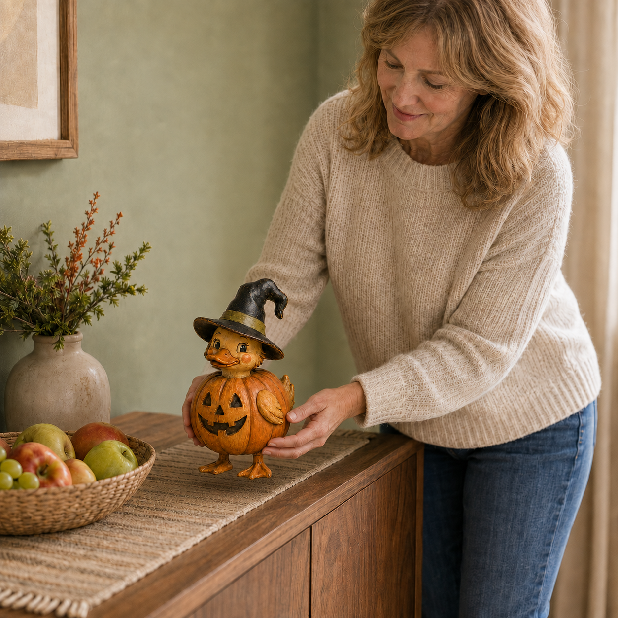 Vintage Halloween Duck Figurines