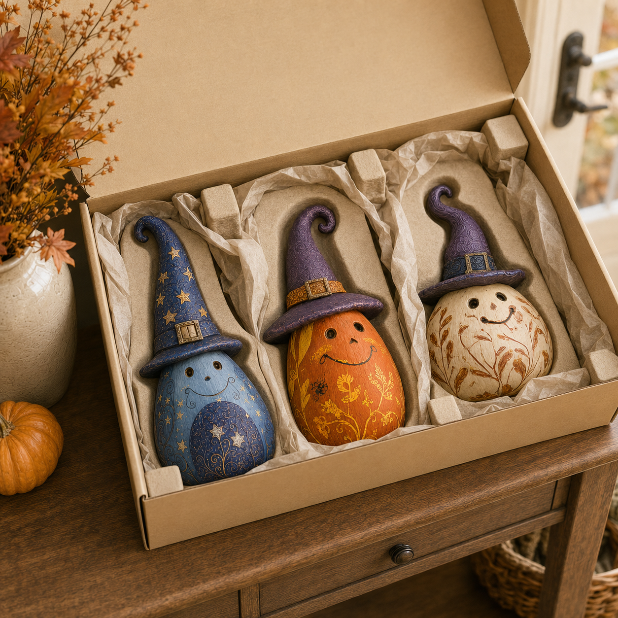 Enchanted Witch Pumpkin Decor