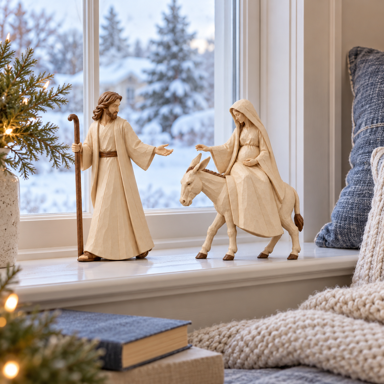Journey to Bethlehem Nativity Figurine Set