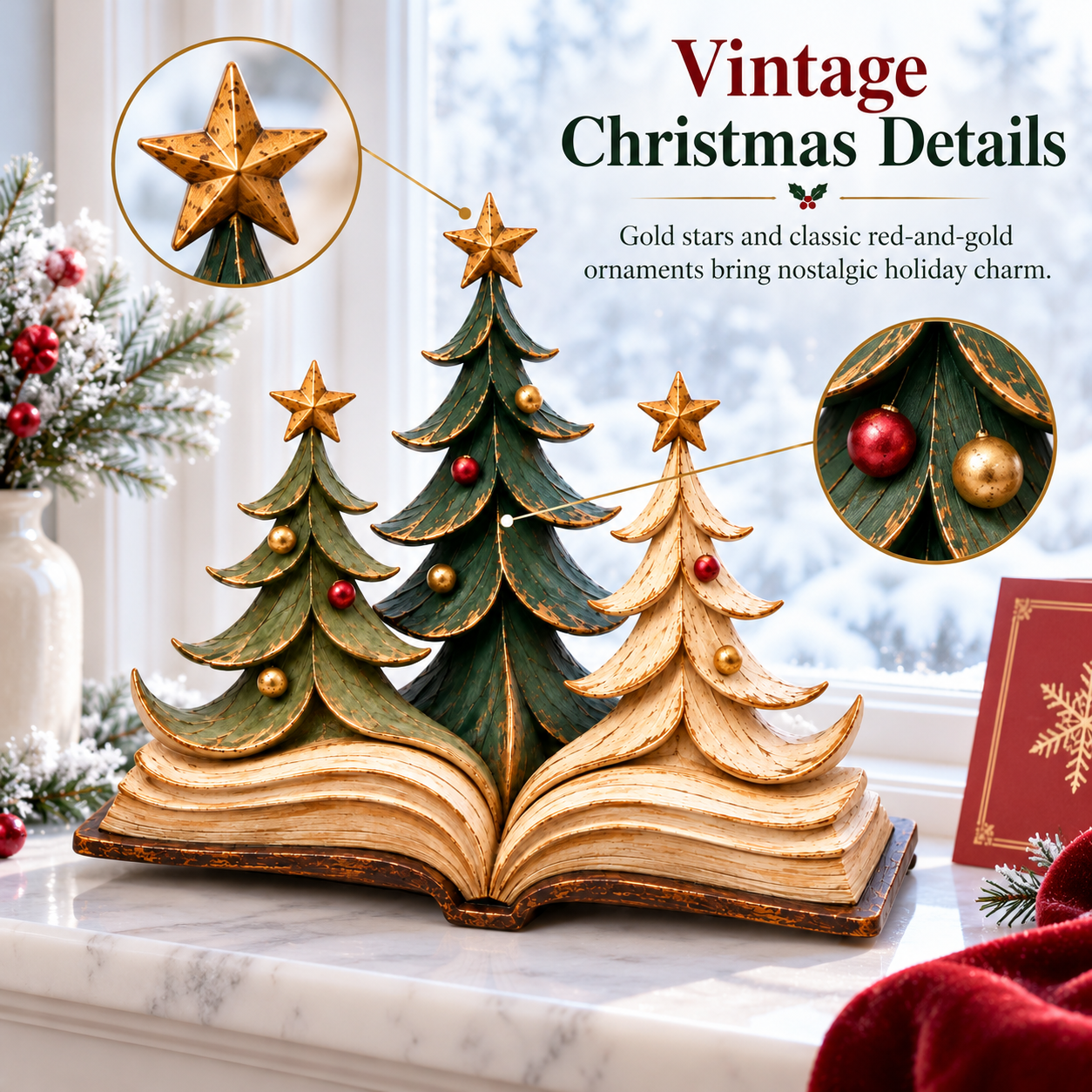 Christmas Storybook Trees Figurine
