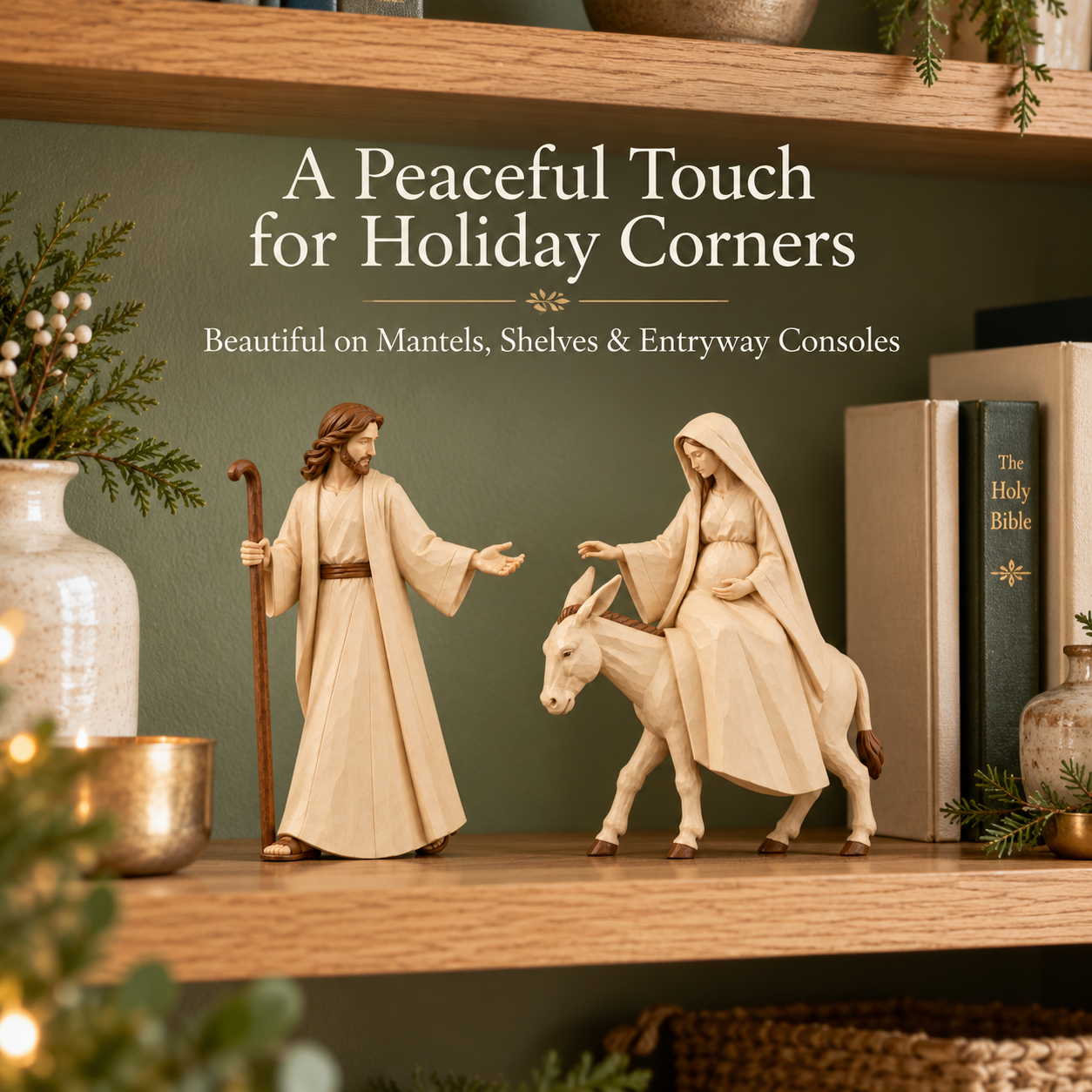 Journey to Bethlehem Nativity Figurine Set