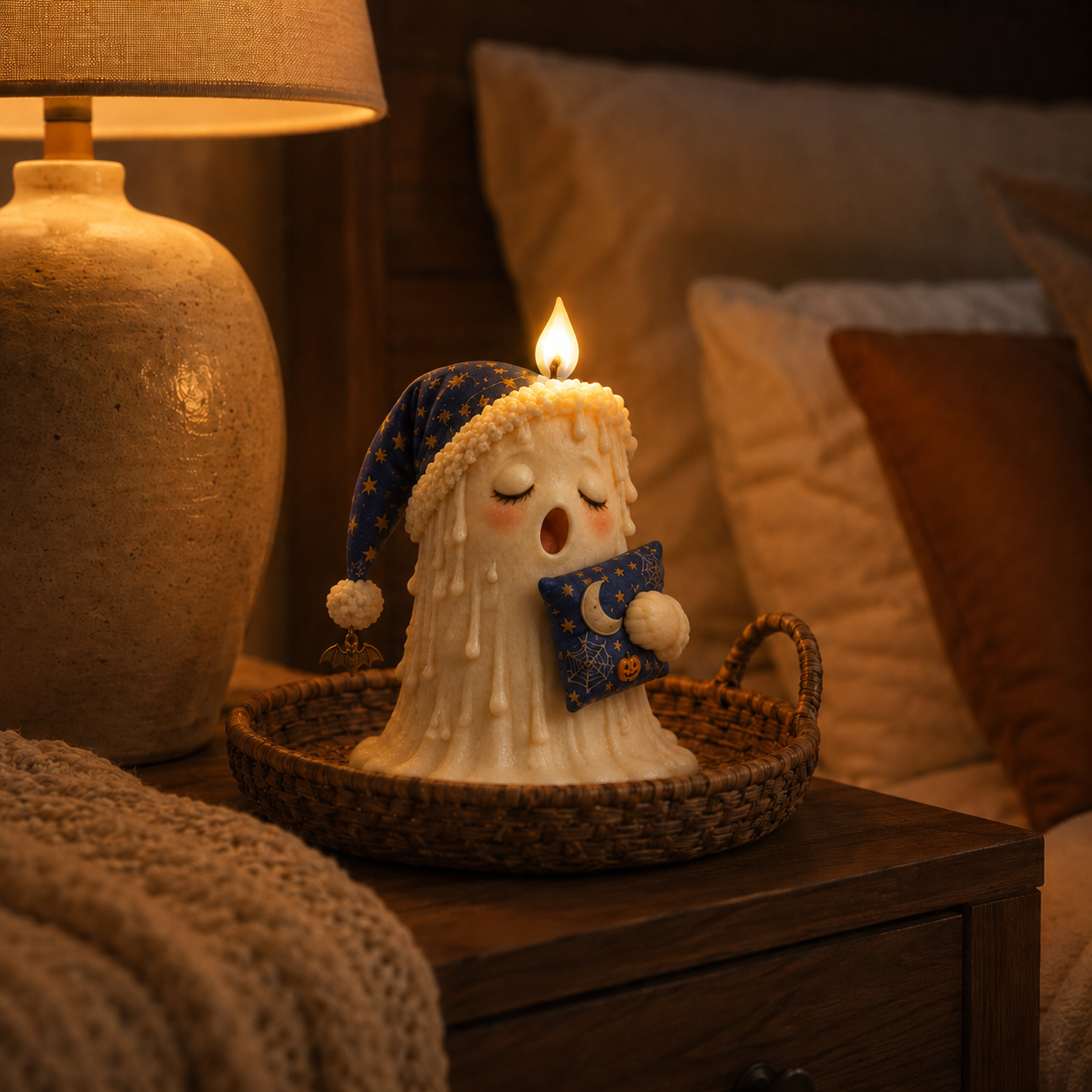 Sleepy Spell Flameless Ghost Candle Light
