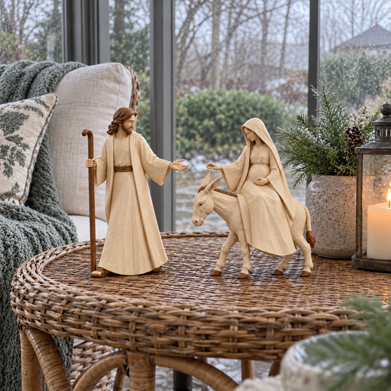 Journey to Bethlehem Nativity Figurine Set