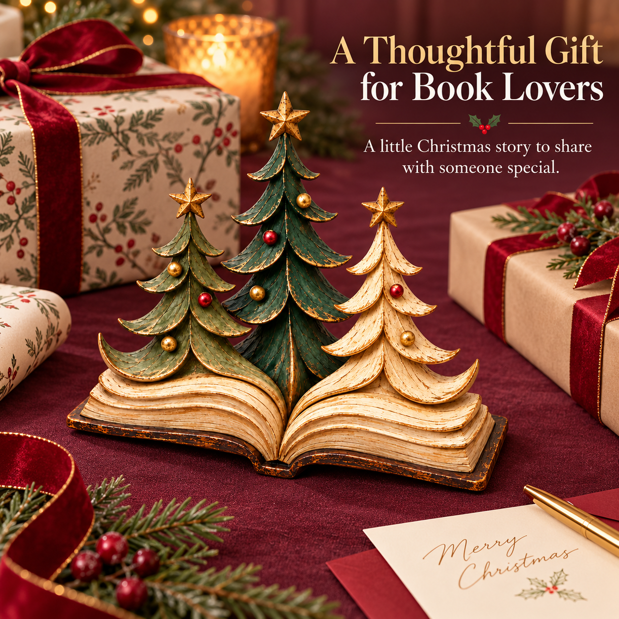 Christmas Storybook Trees Figurine