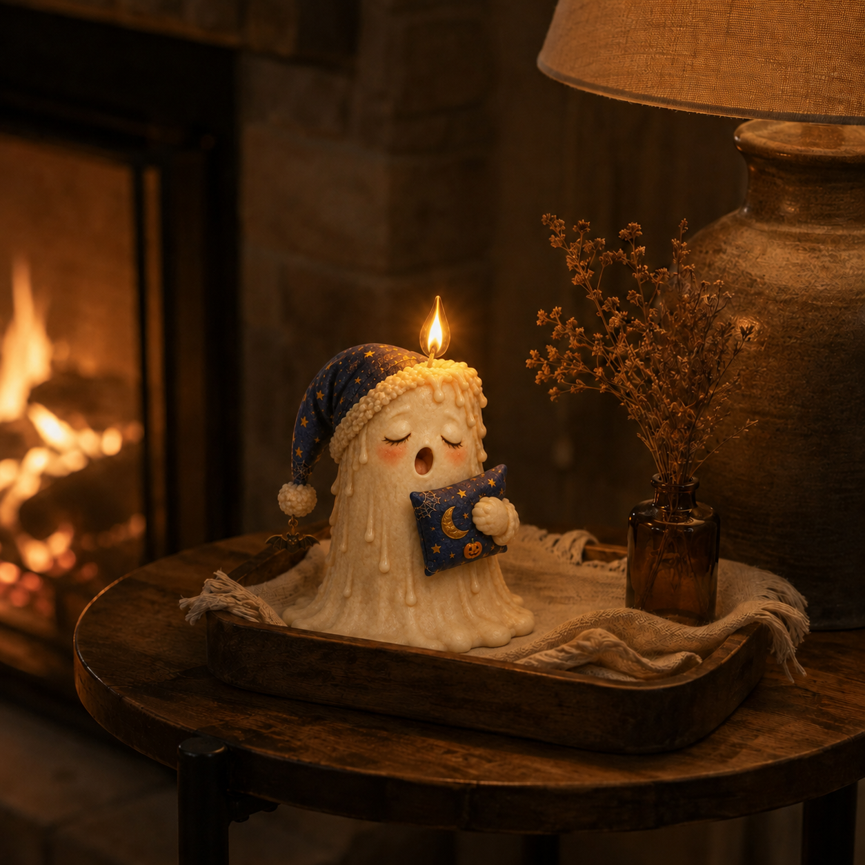 Sleepy Spell Flameless Ghost Candle Light