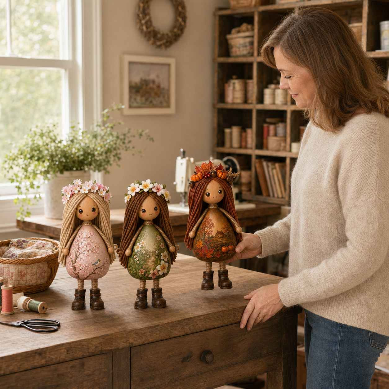 Seasonal Sisters Decor