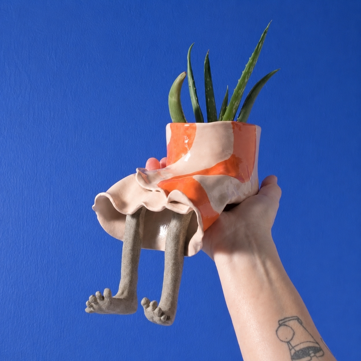 Resin Craft, Creative Lower Body Planter Figurine