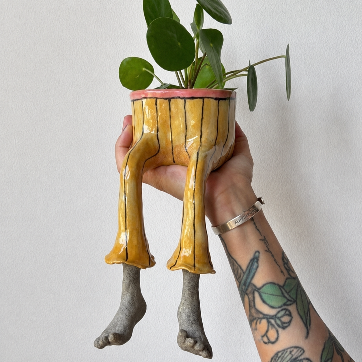 Resin Craft, Creative Lower Body Planter Figurine
