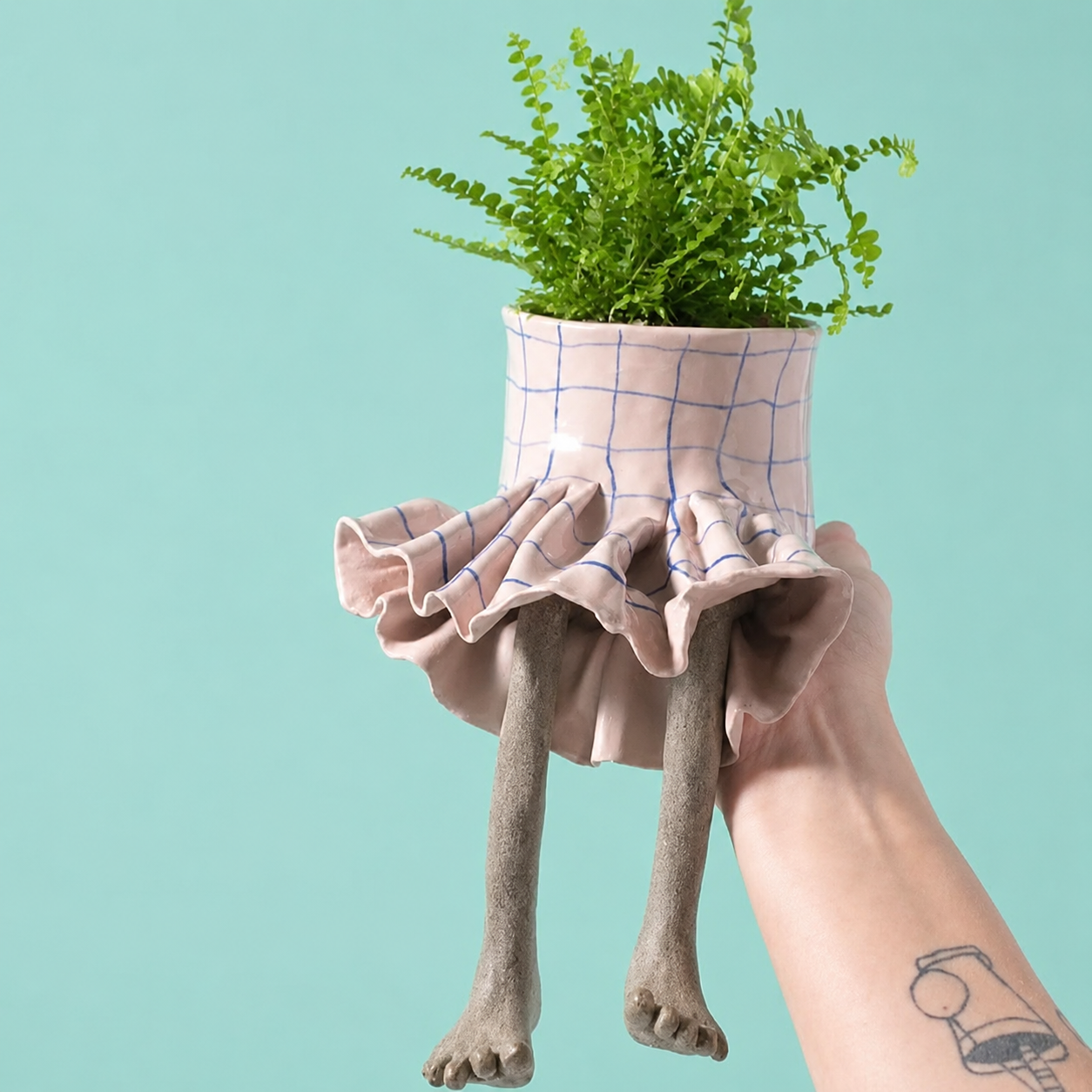 Resin Craft, Creative Lower Body Planter Figurine