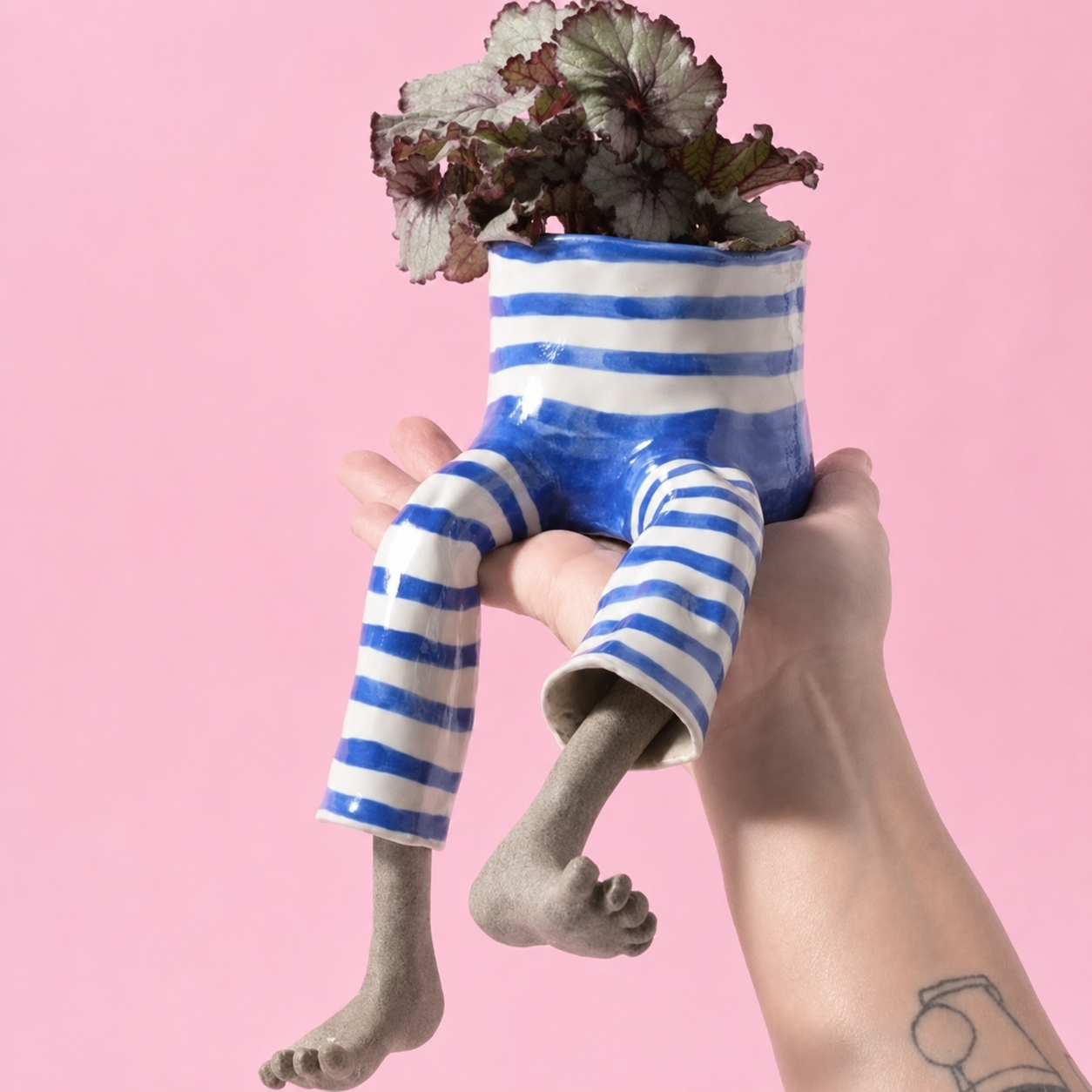 Resin Craft, Creative Lower Body Planter Figurine