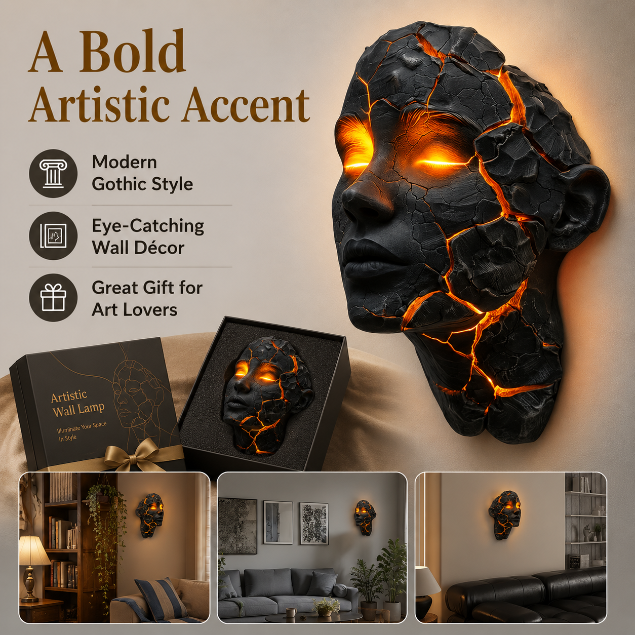 Broken Soul Wall Lamp Pendant Craft Decoration