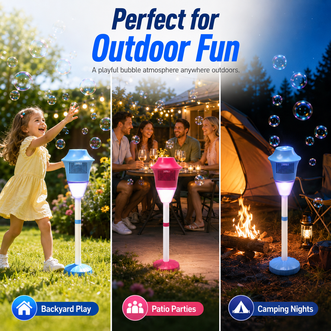 Automatic Bubble Torch with Lights & Music