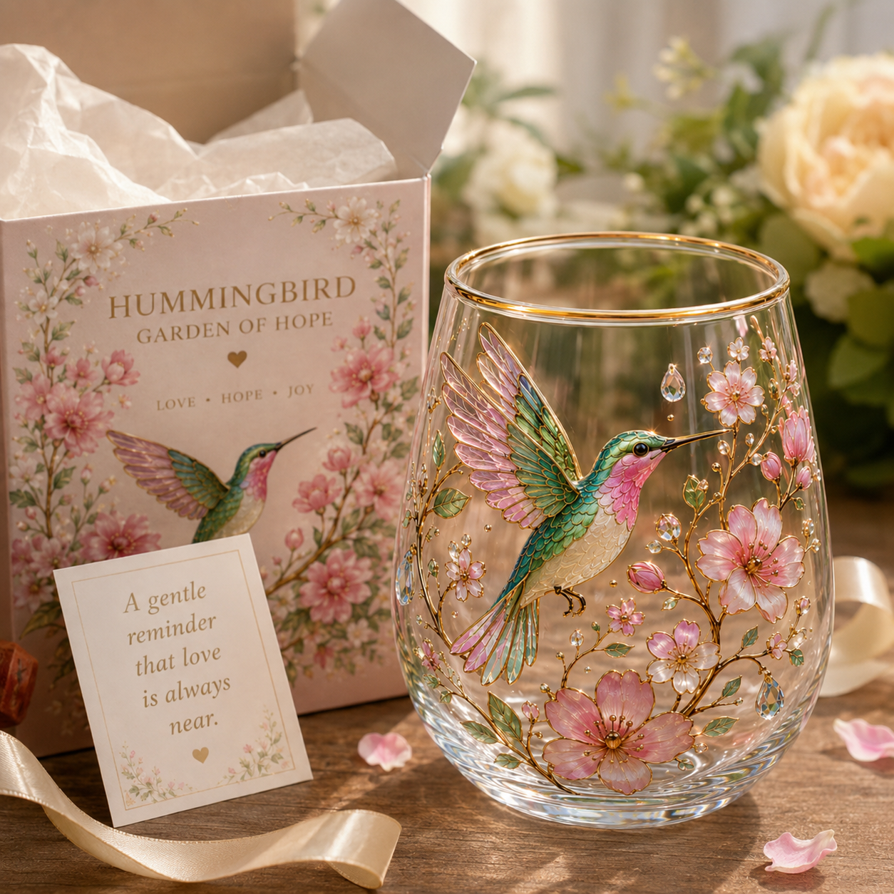 🌸🌿 Limited Edition 2026 Garden Morning Bliss Glass Tea Cup☀️☕