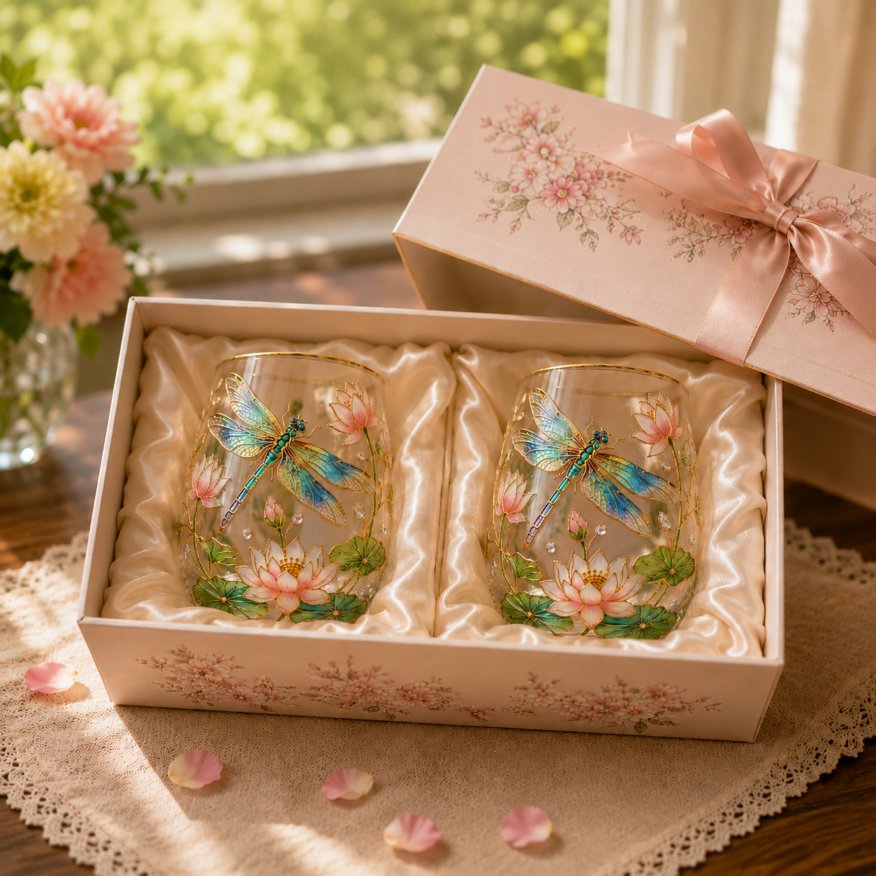 🌸🌿 Limited Edition 2026 Garden Morning Bliss Glass Tea Cup☀️☕